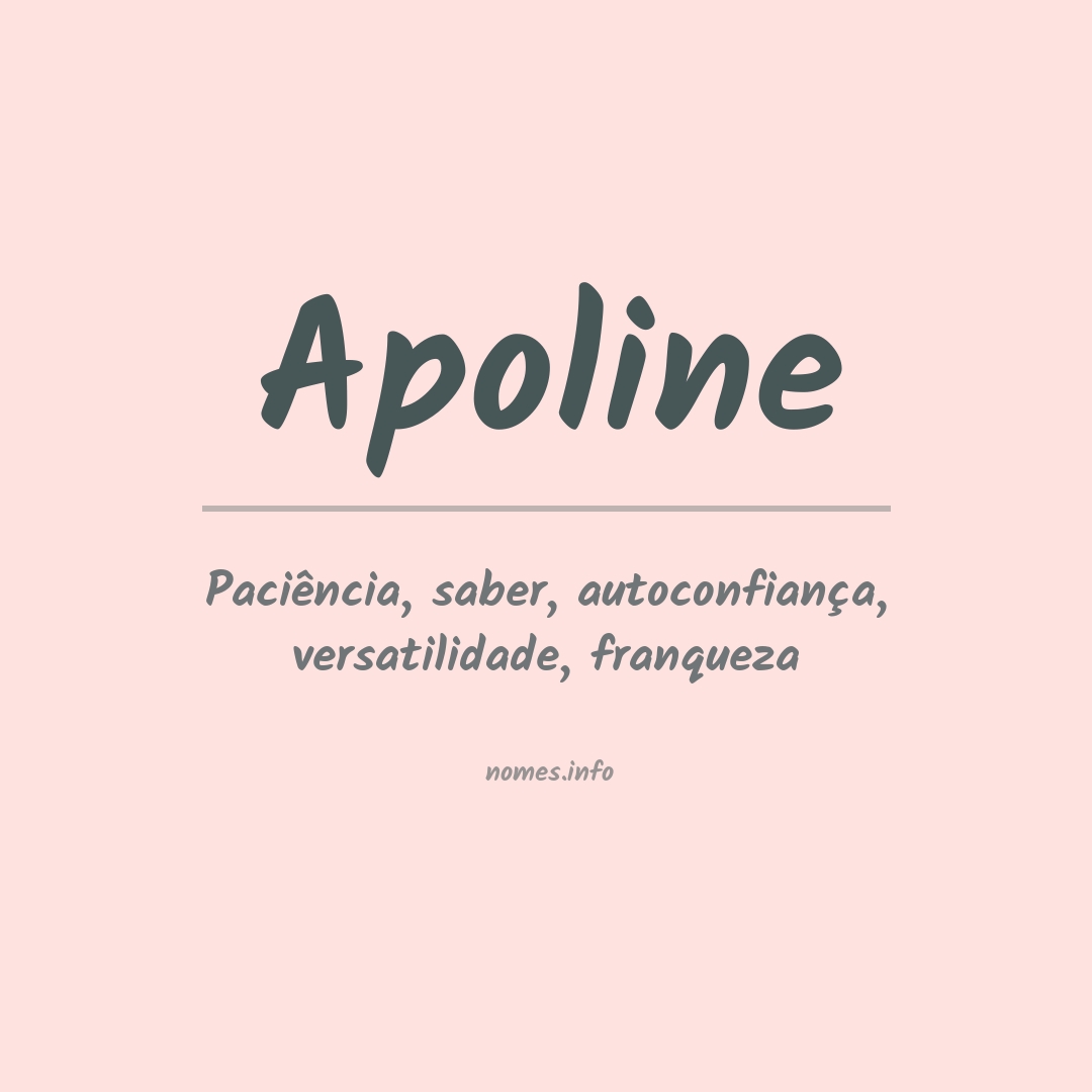 Significado do nome Apoline