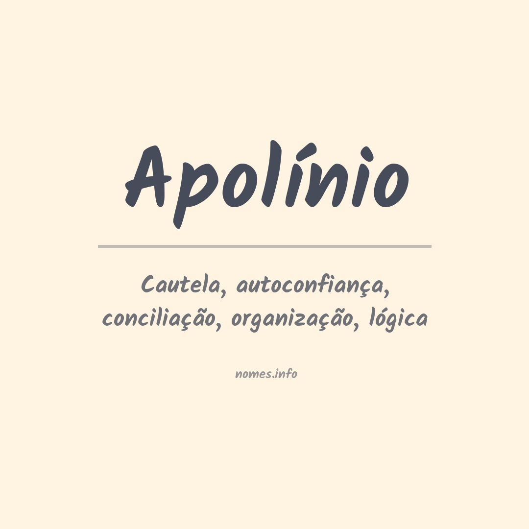 Significado do nome Apolínio