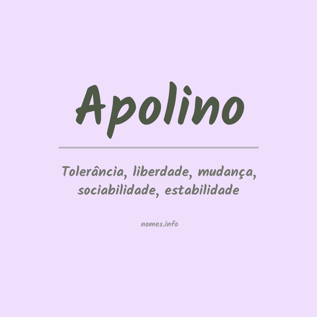 Significado do nome Apolino