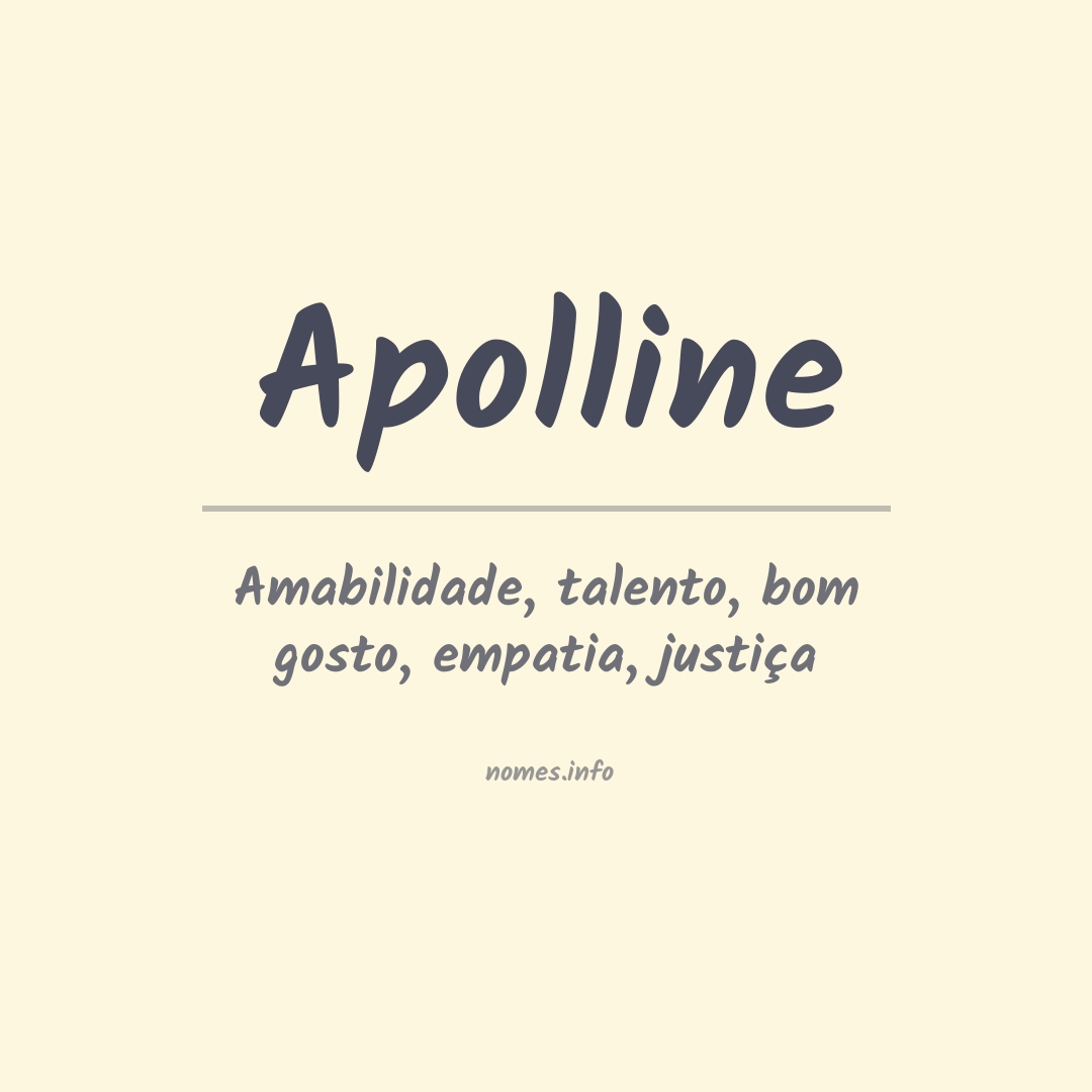 Significado do nome Apolline