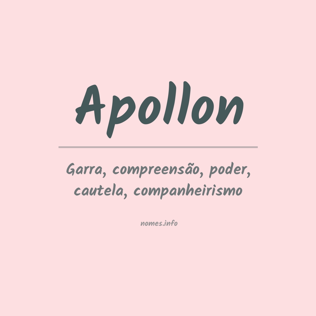 Significado do nome Apollon