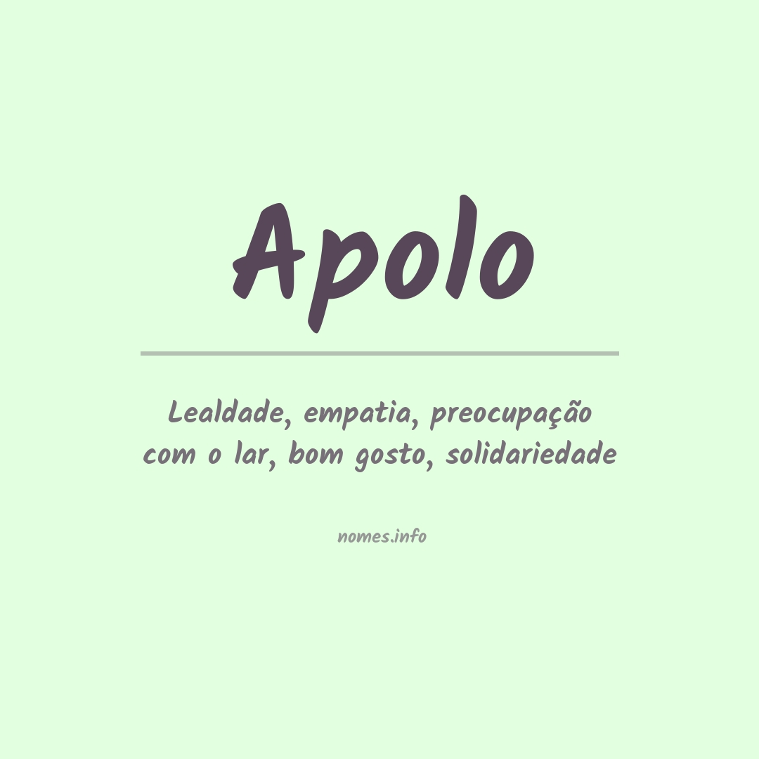 Significado do nome Apolo