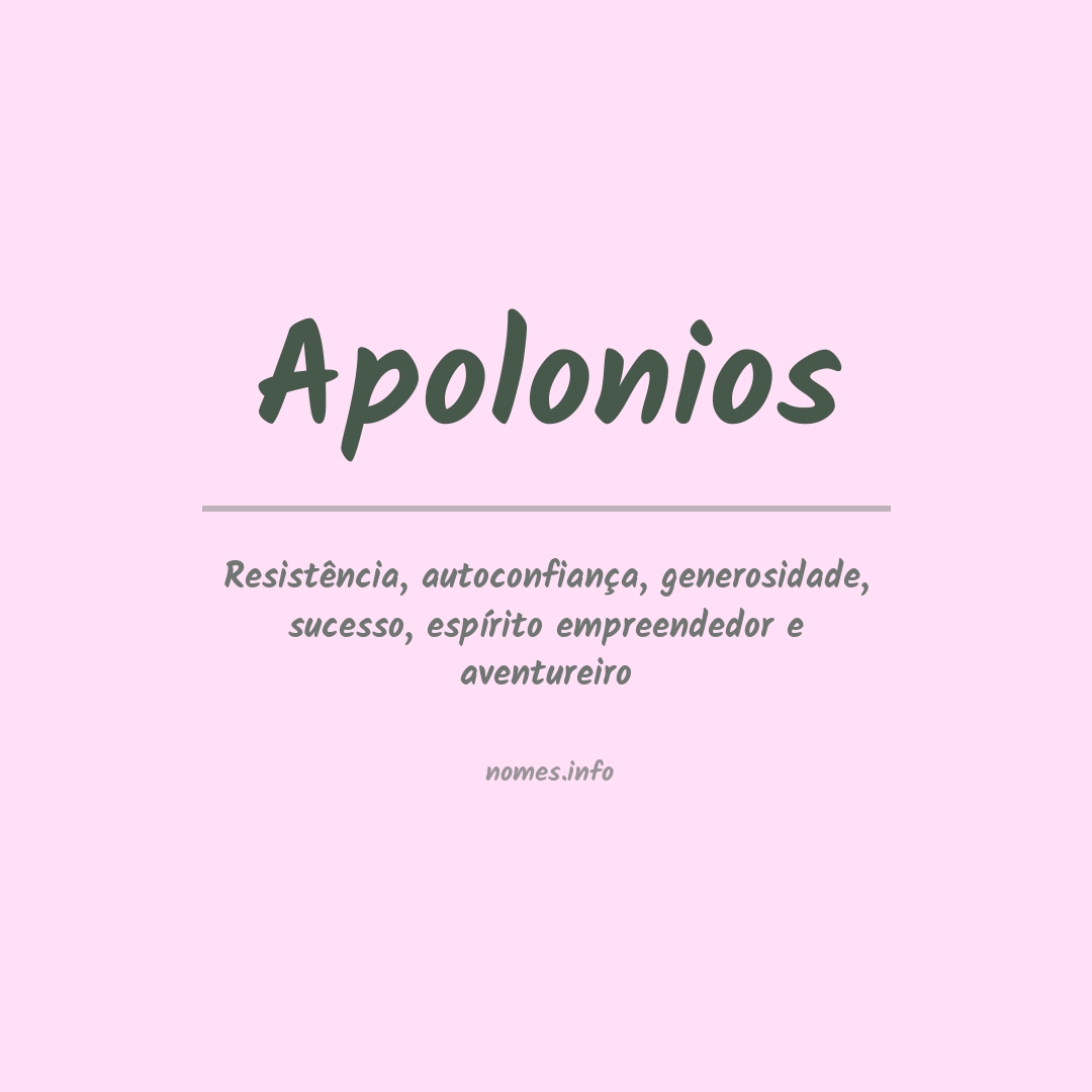 Significado do nome Apolonios