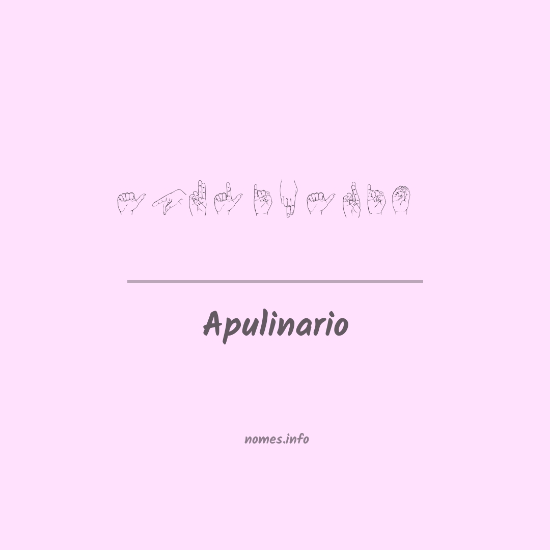 Apulinario em Libras