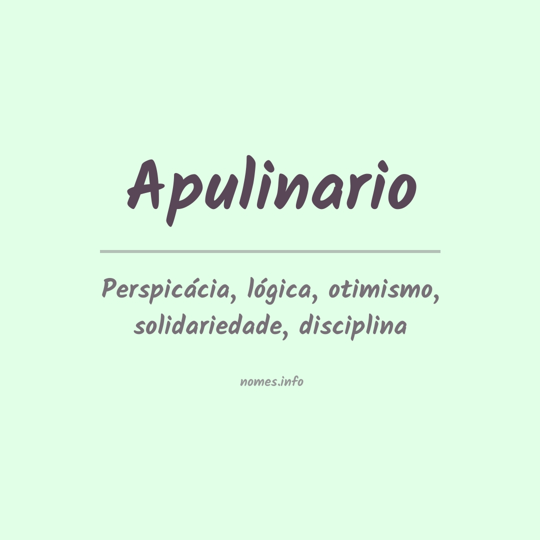 Significado do nome Apulinario