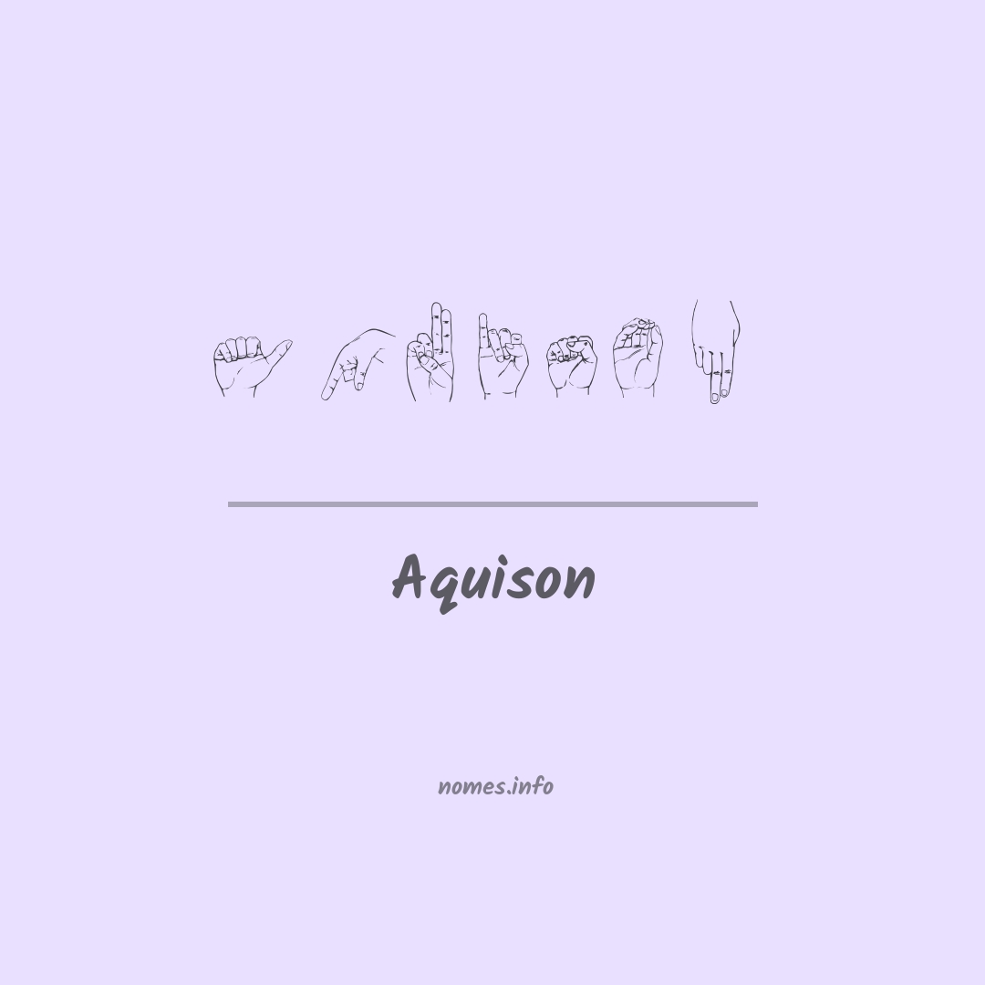 Aquison em Libras
