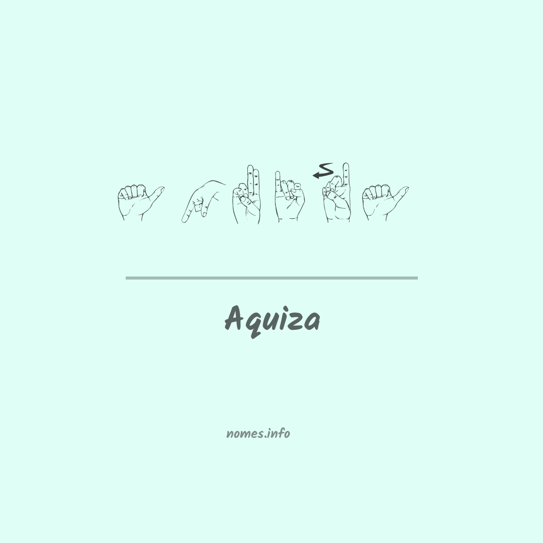 Aquiza em Libras