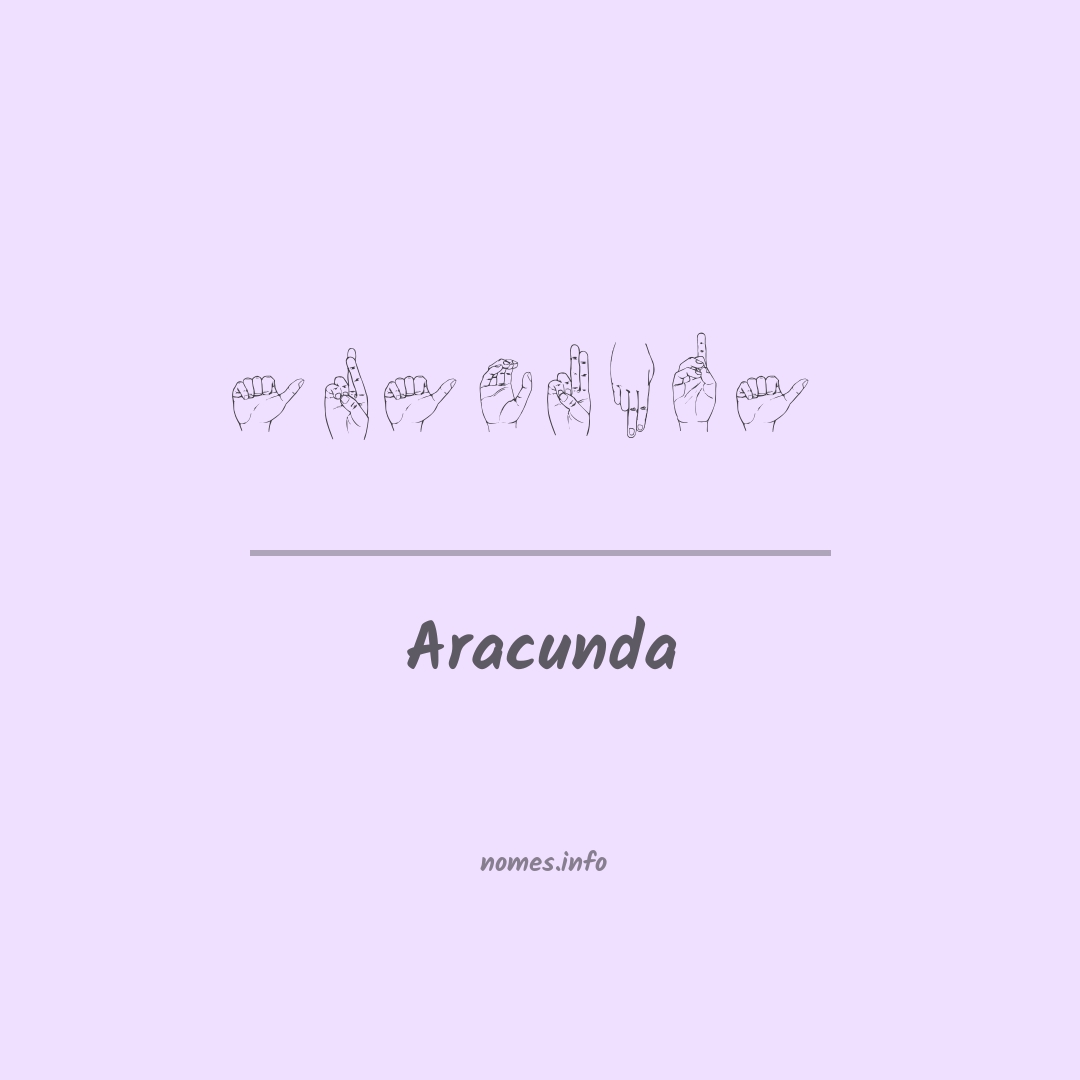 Aracunda em Libras