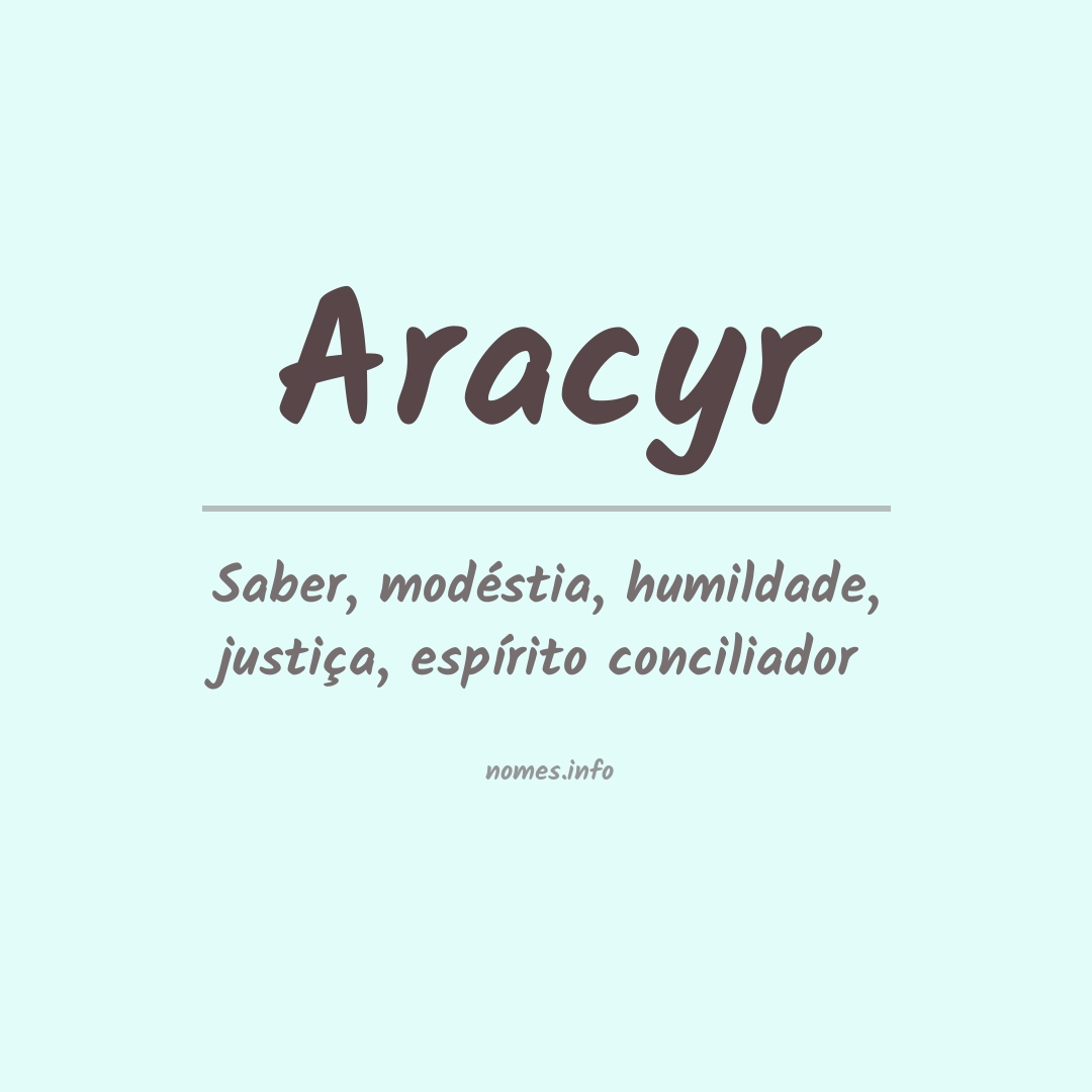 Significado do nome Aracyr