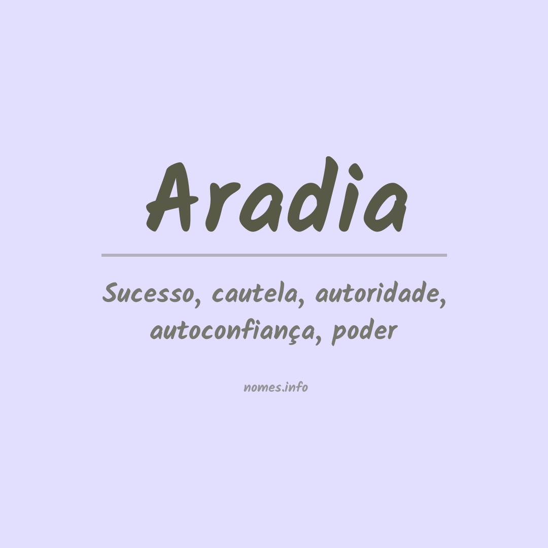 Significado do nome Aradia