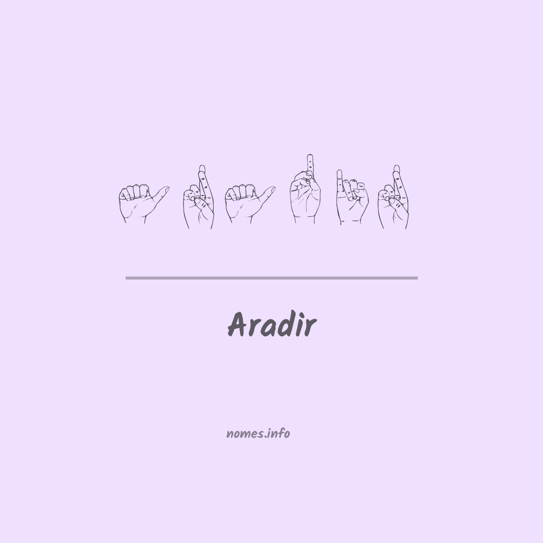 Aradir em Libras