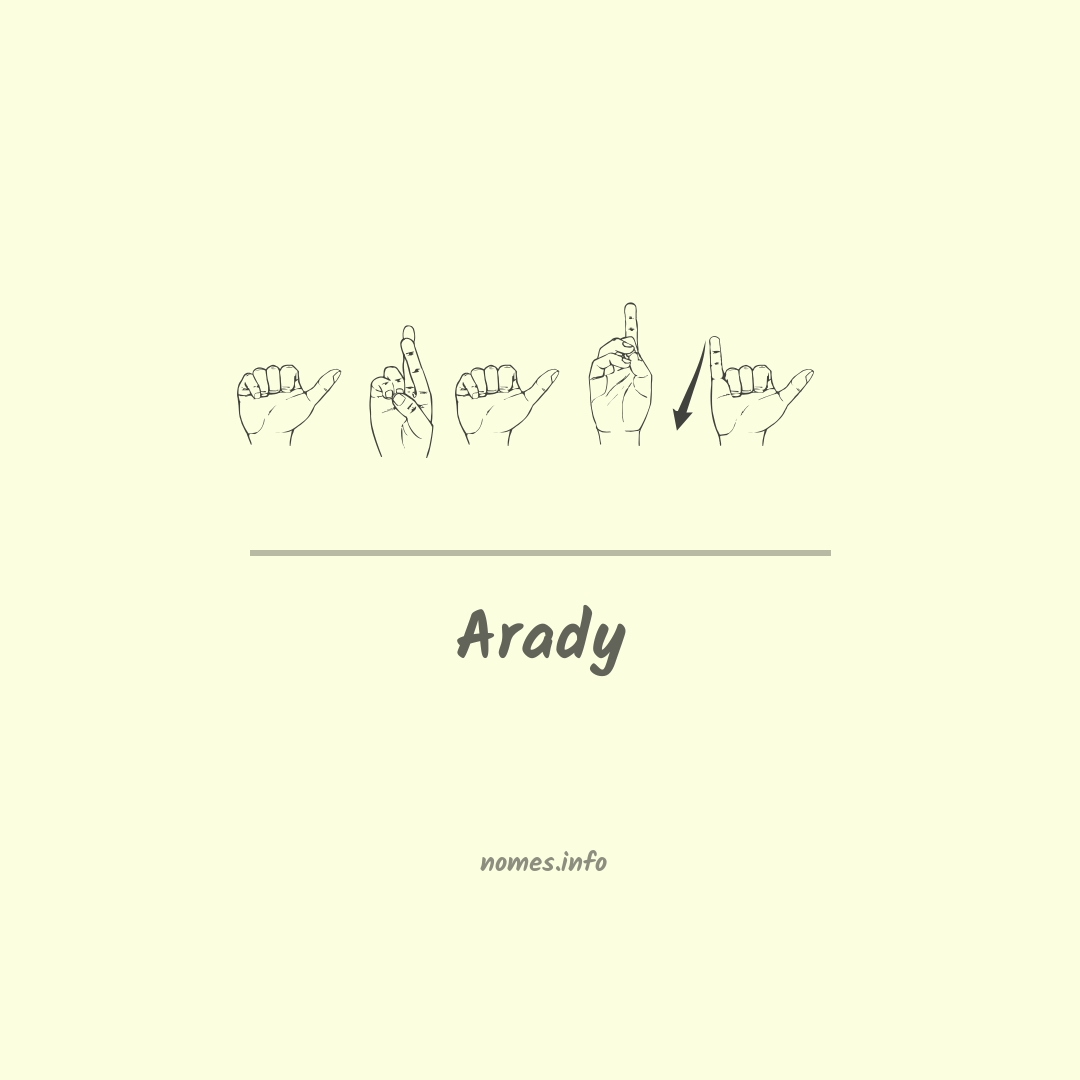 Arady em Libras