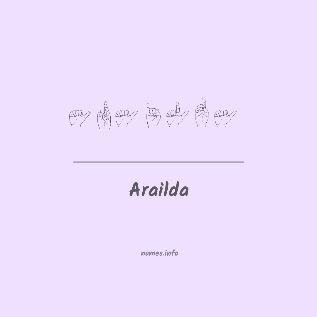 Arailda em Libras