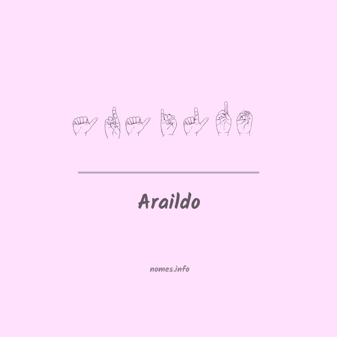 Araildo em Libras