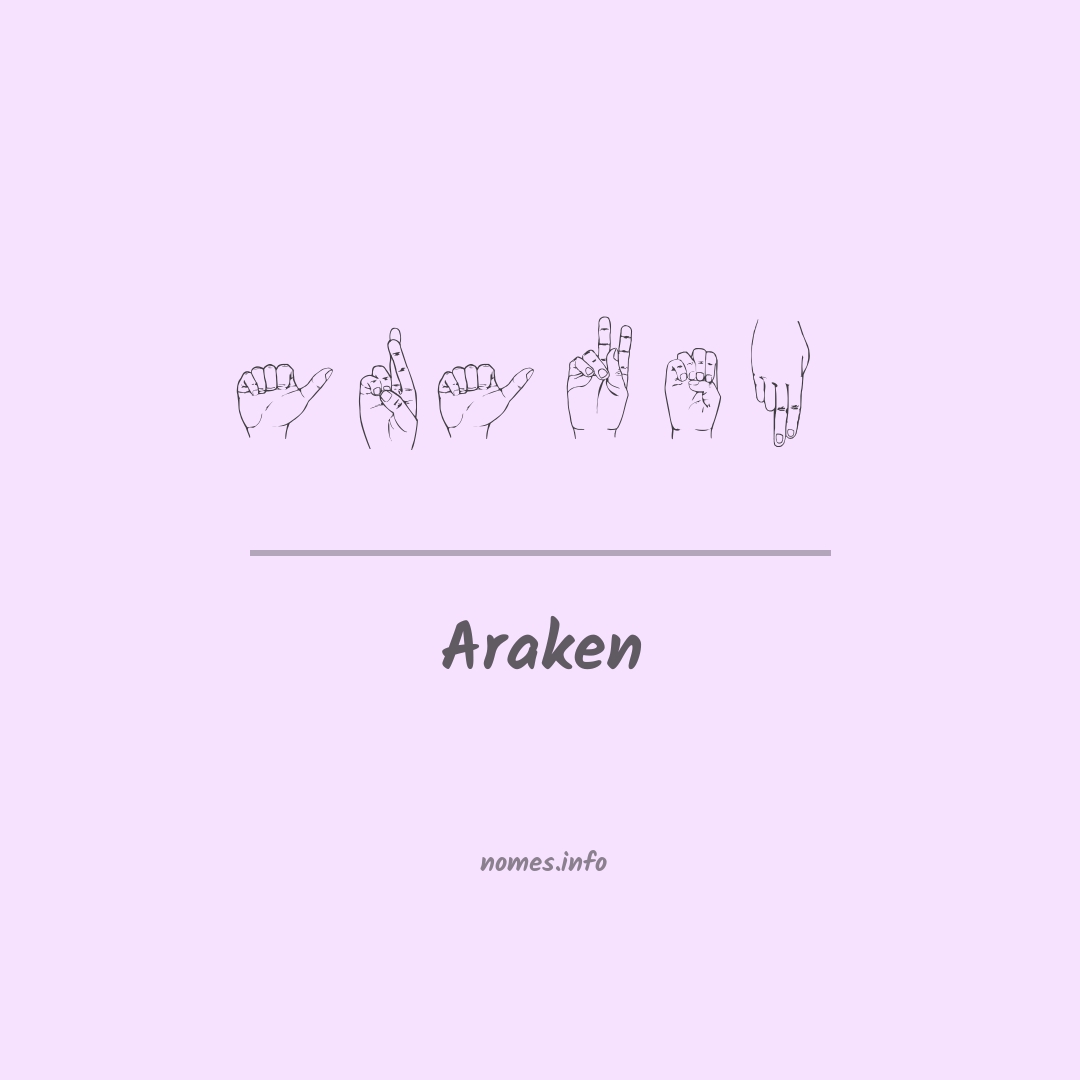 Araken em Libras