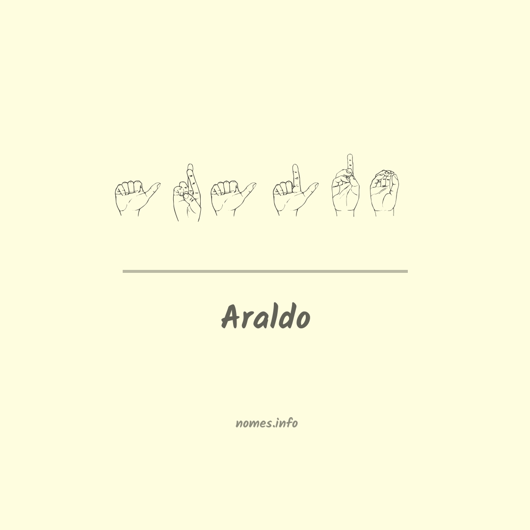 Araldo em Libras