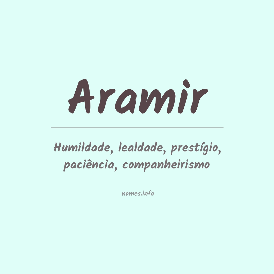 Significado do nome Aramir