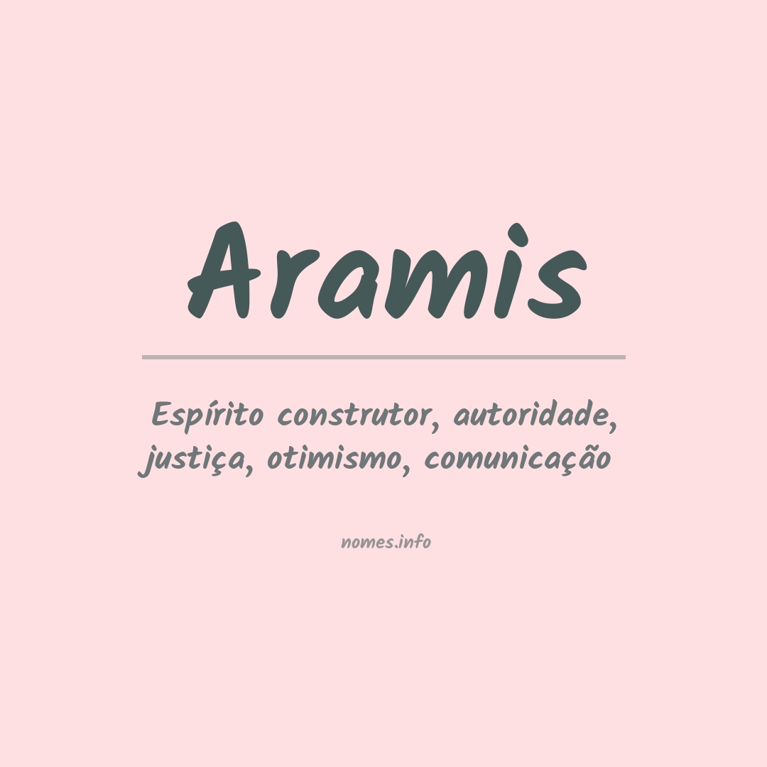 Significado do nome Aramis