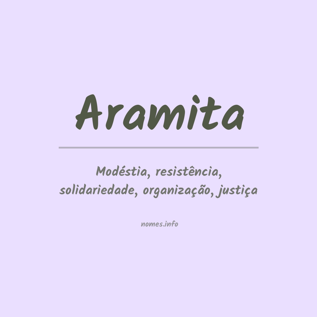 Significado do nome Aramita