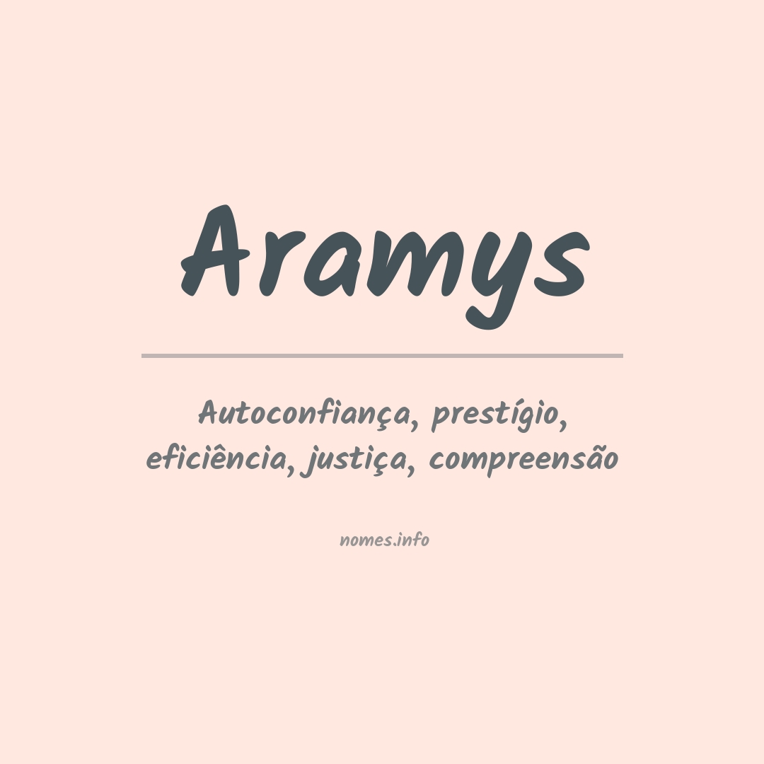 Significado do nome Aramys