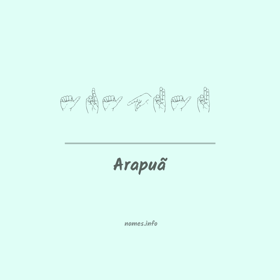 Arapuã em Libras