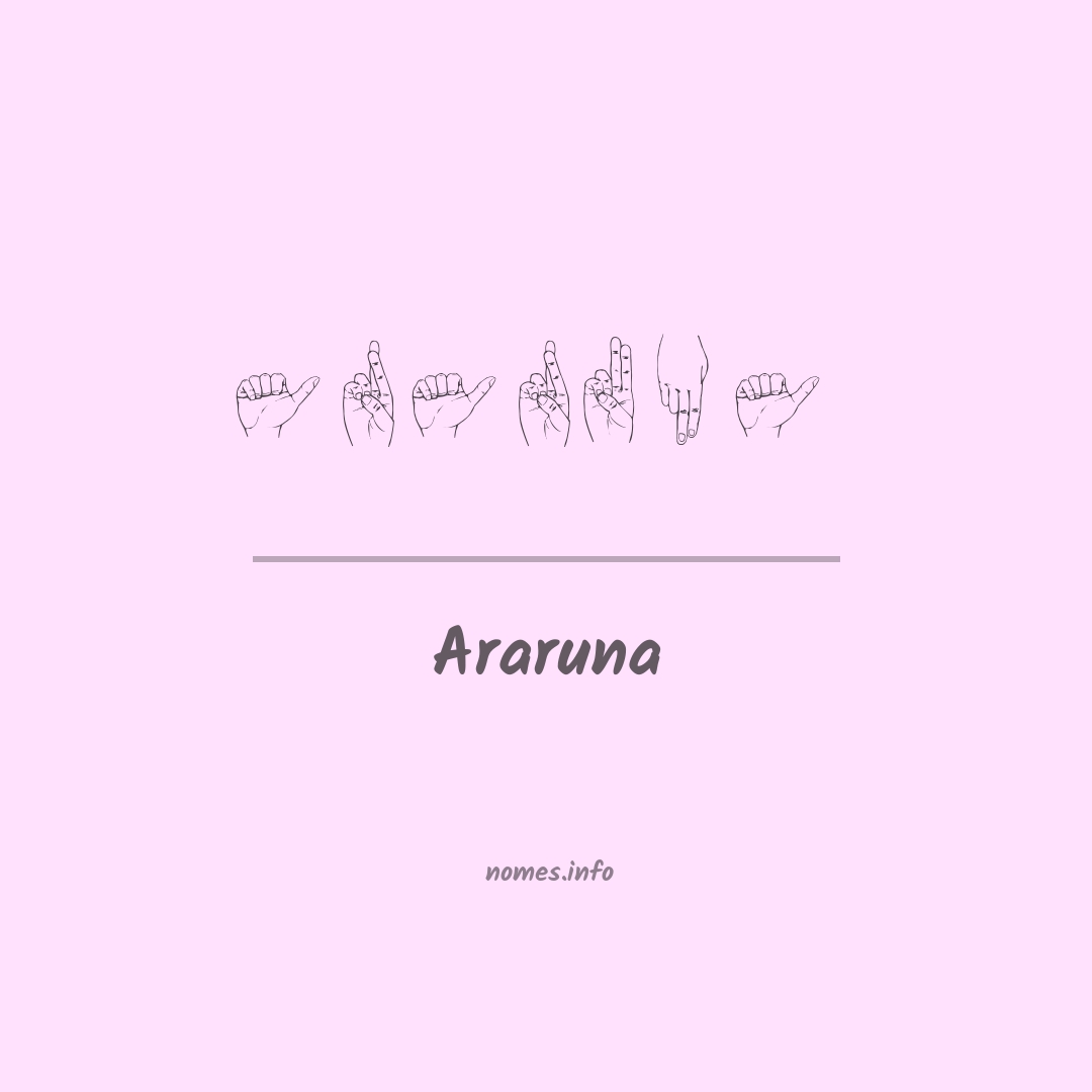 Araruna em Libras
