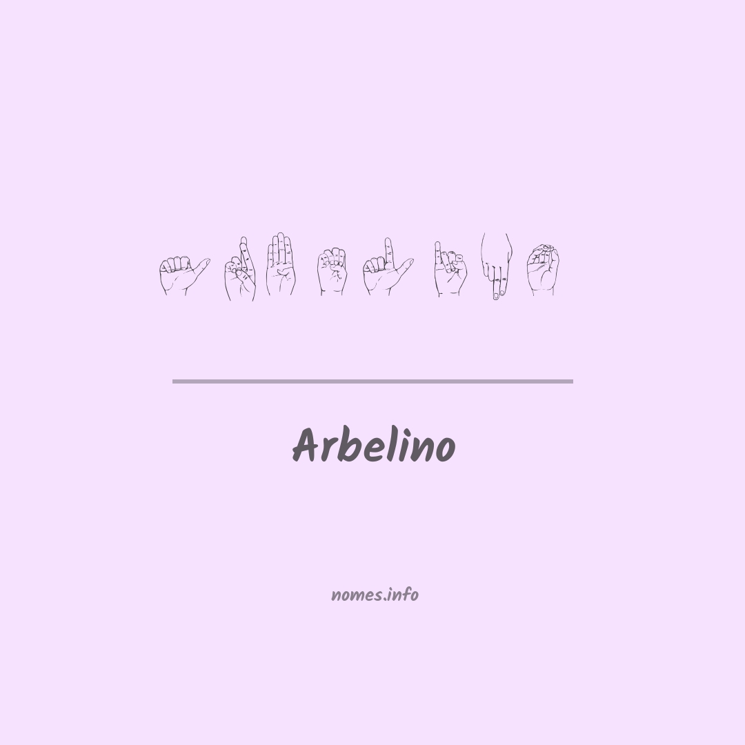 Arbelino em Libras
