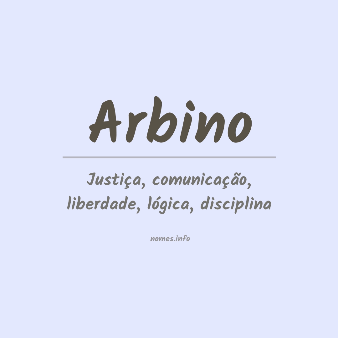 Significado do nome Arbino