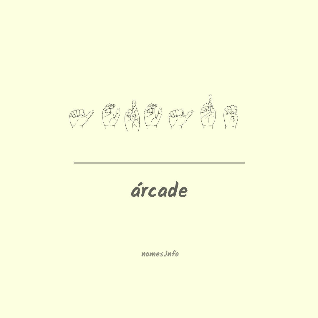 árcade em Libras