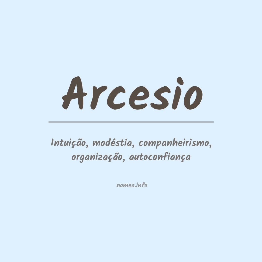 Significado do nome Arcesio