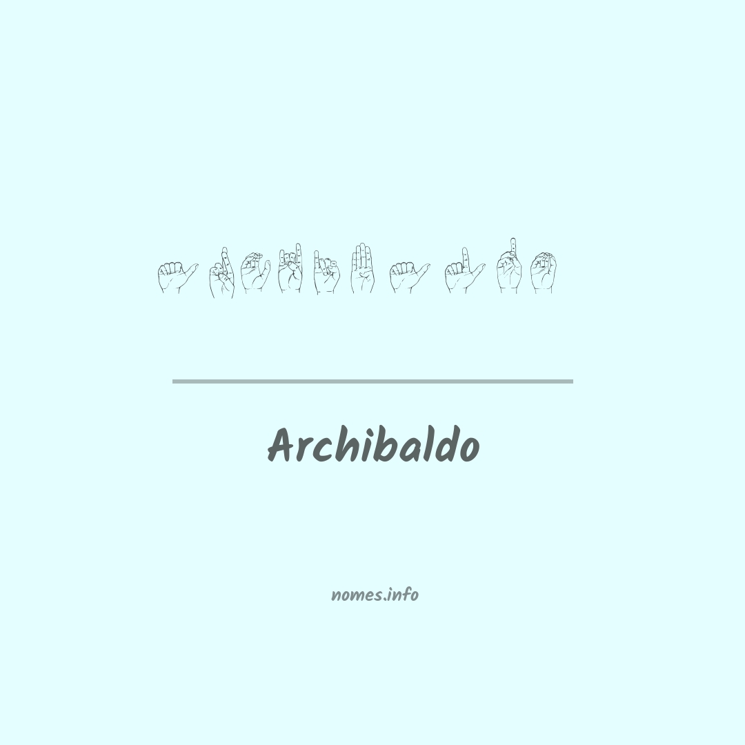 Archibaldo em Libras