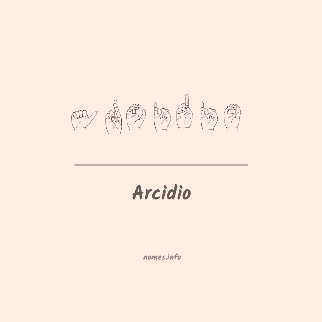 Arcidio em Libras