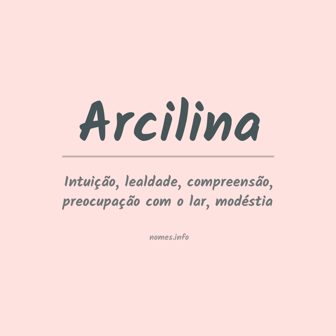 Significado do nome Arcilina