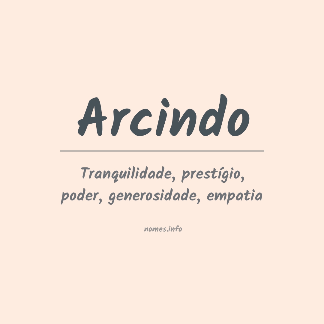 Significado do nome Arcindo