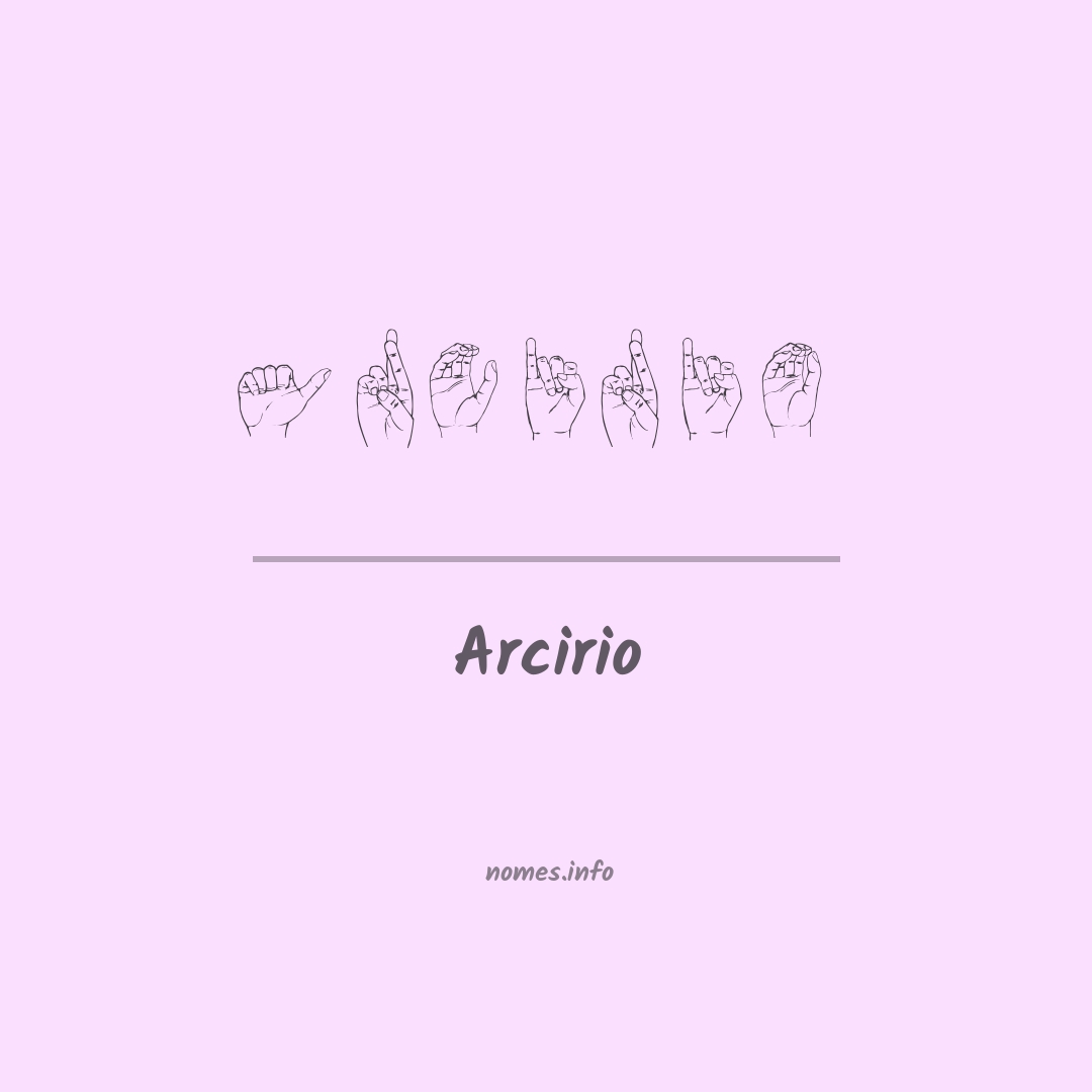 Arcirio em Libras
