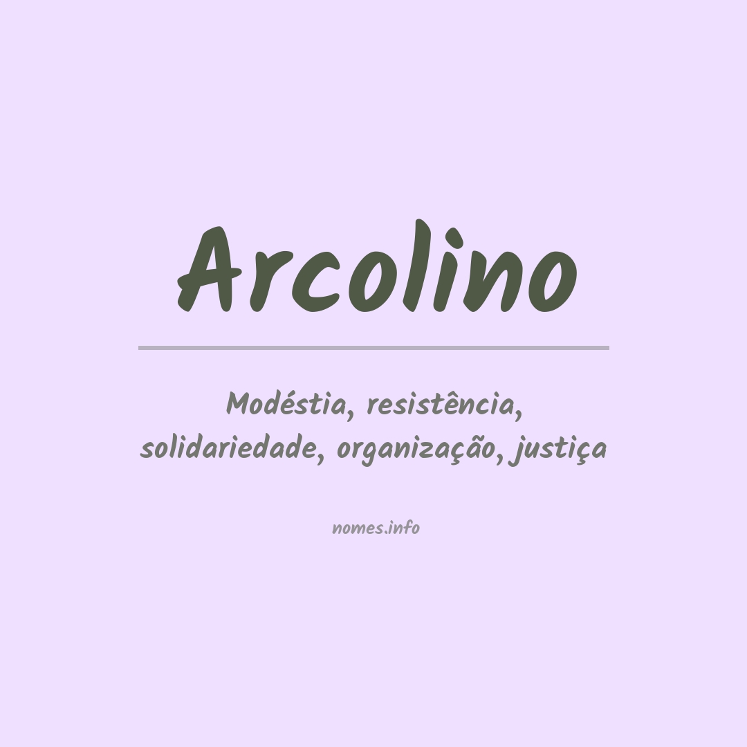 Significado do nome Arcolino