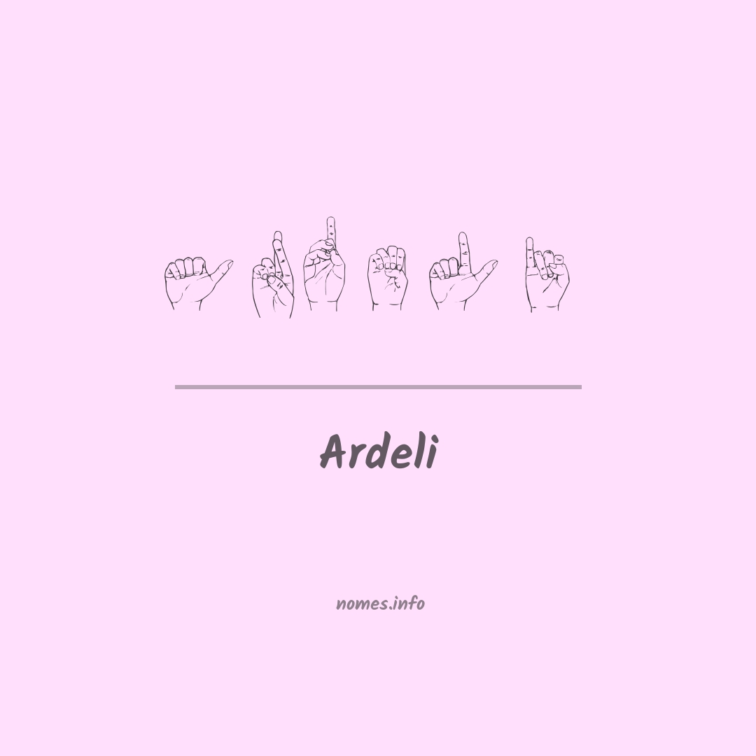 Ardeli em Libras
