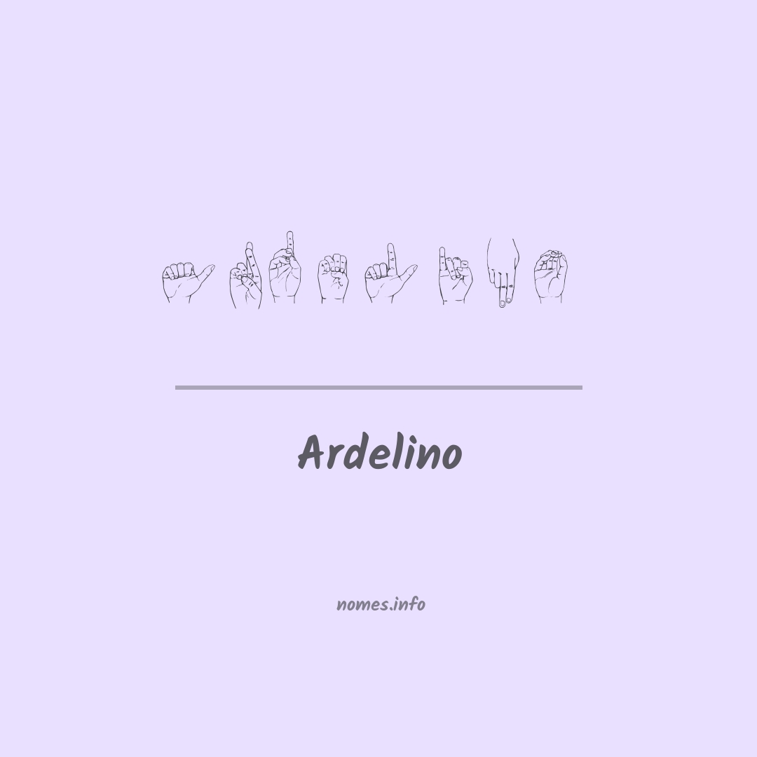 Ardelino em Libras