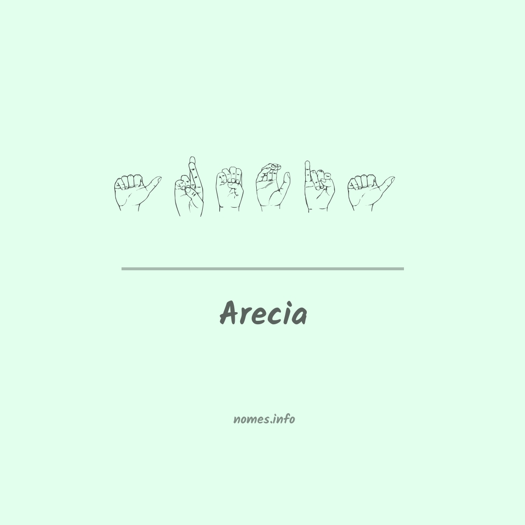 Arecia em Libras