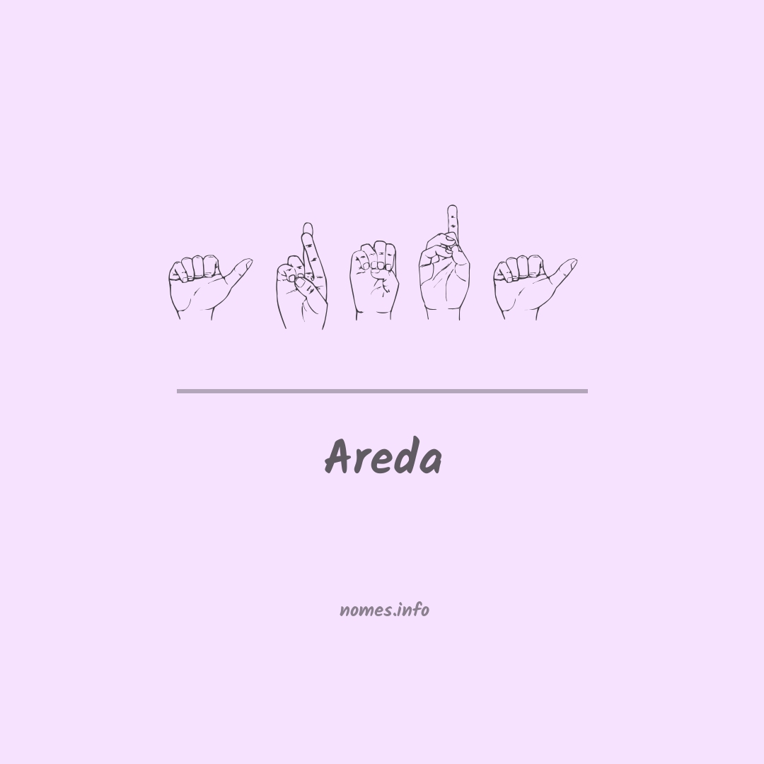 Areda em Libras