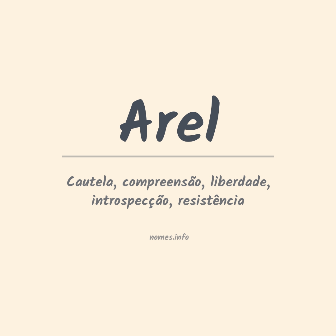 Significado do nome Arel