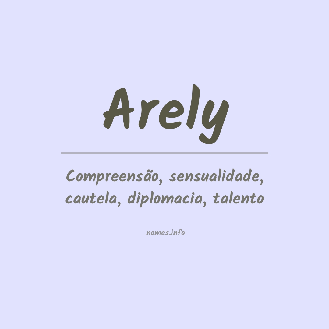 Significado do nome Arely