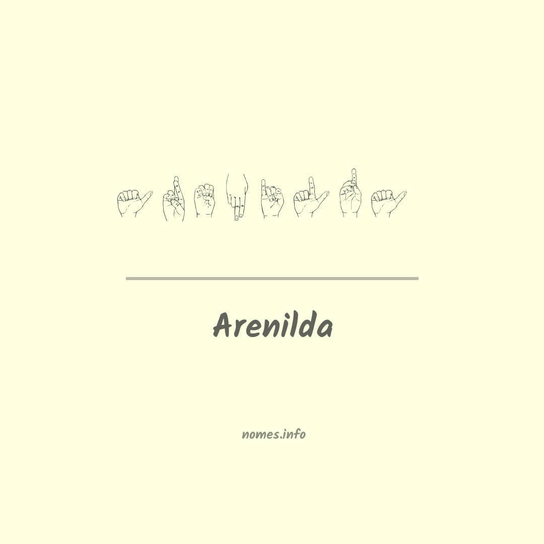 Arenilda em Libras