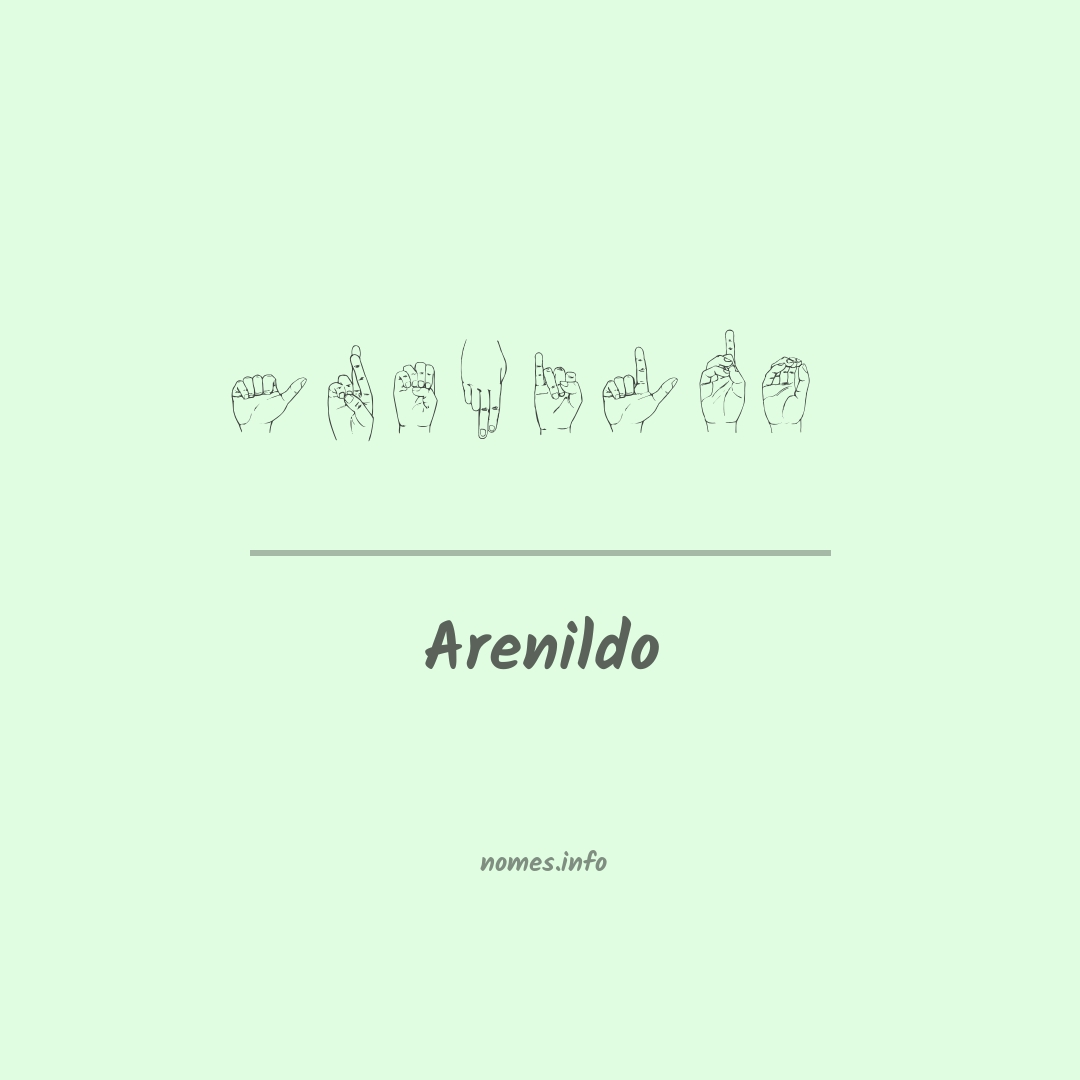 Arenildo em Libras