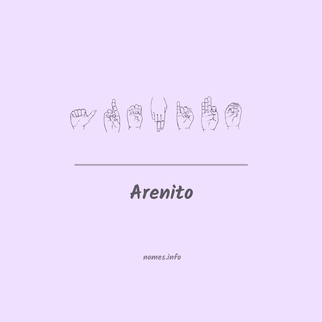 Arenito em Libras