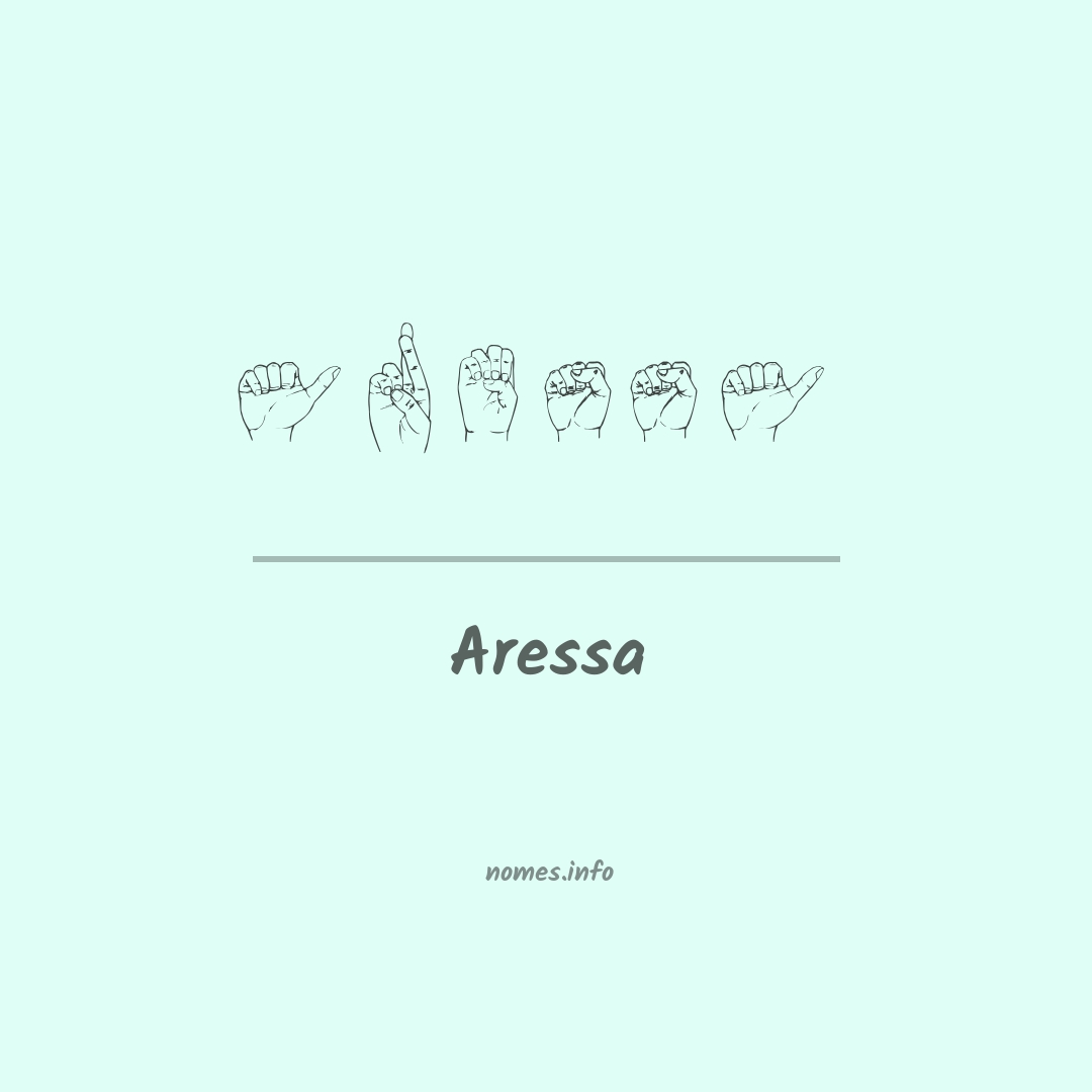 Aressa em Libras