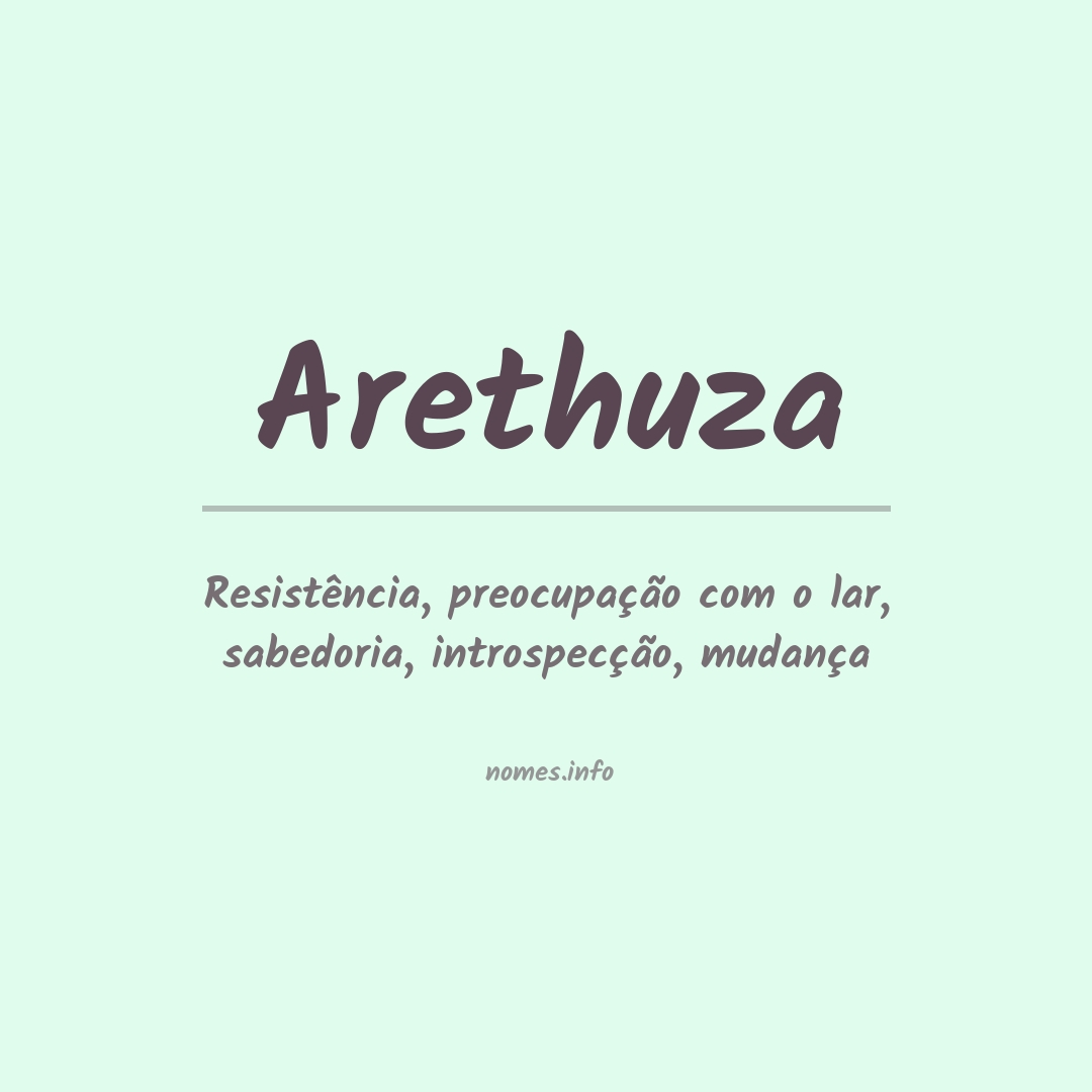 Significado do nome Arethuza
