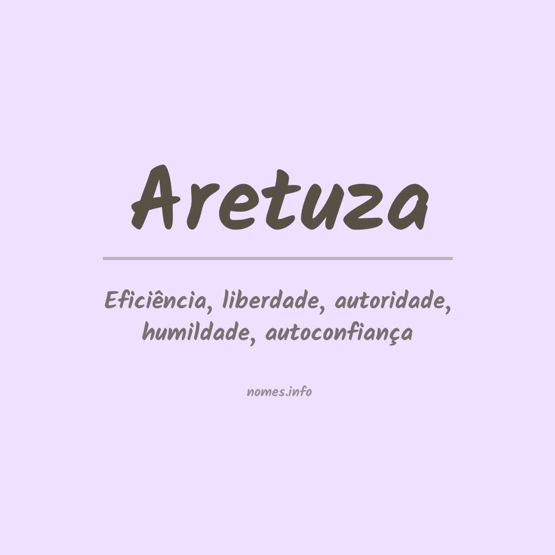 Significado do nome Aretuza