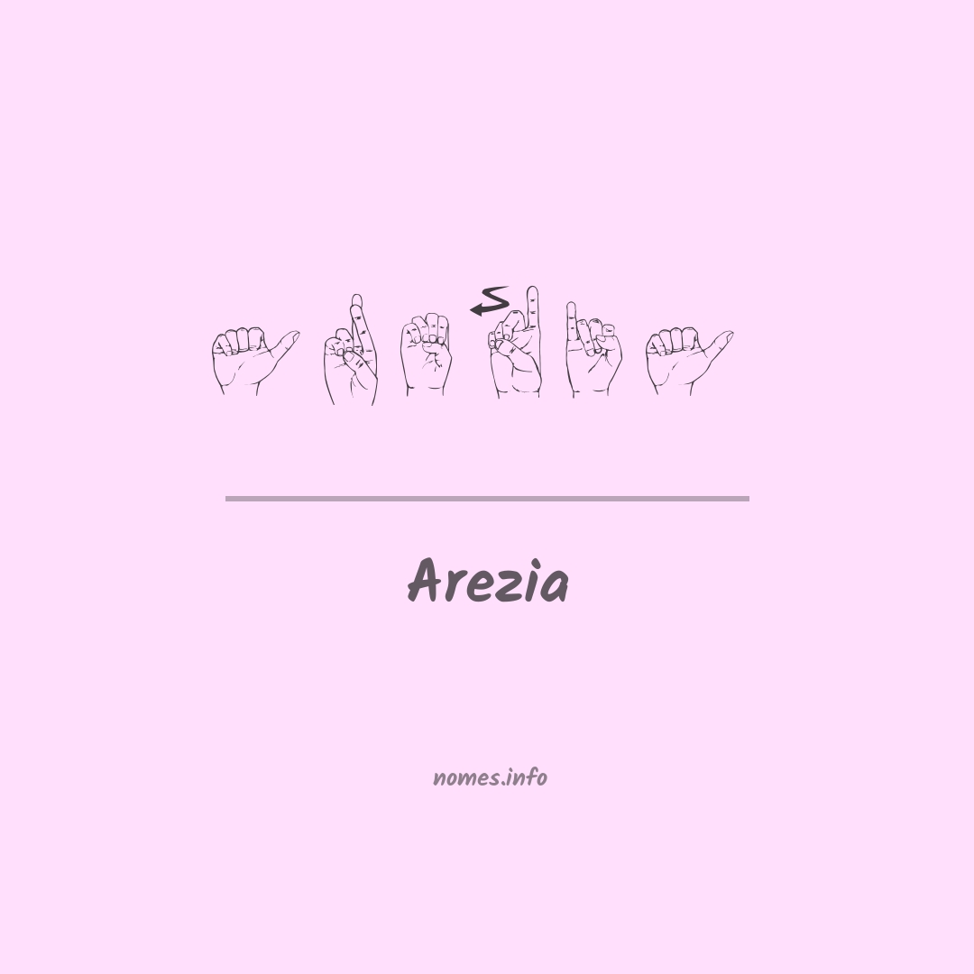Arezia em Libras