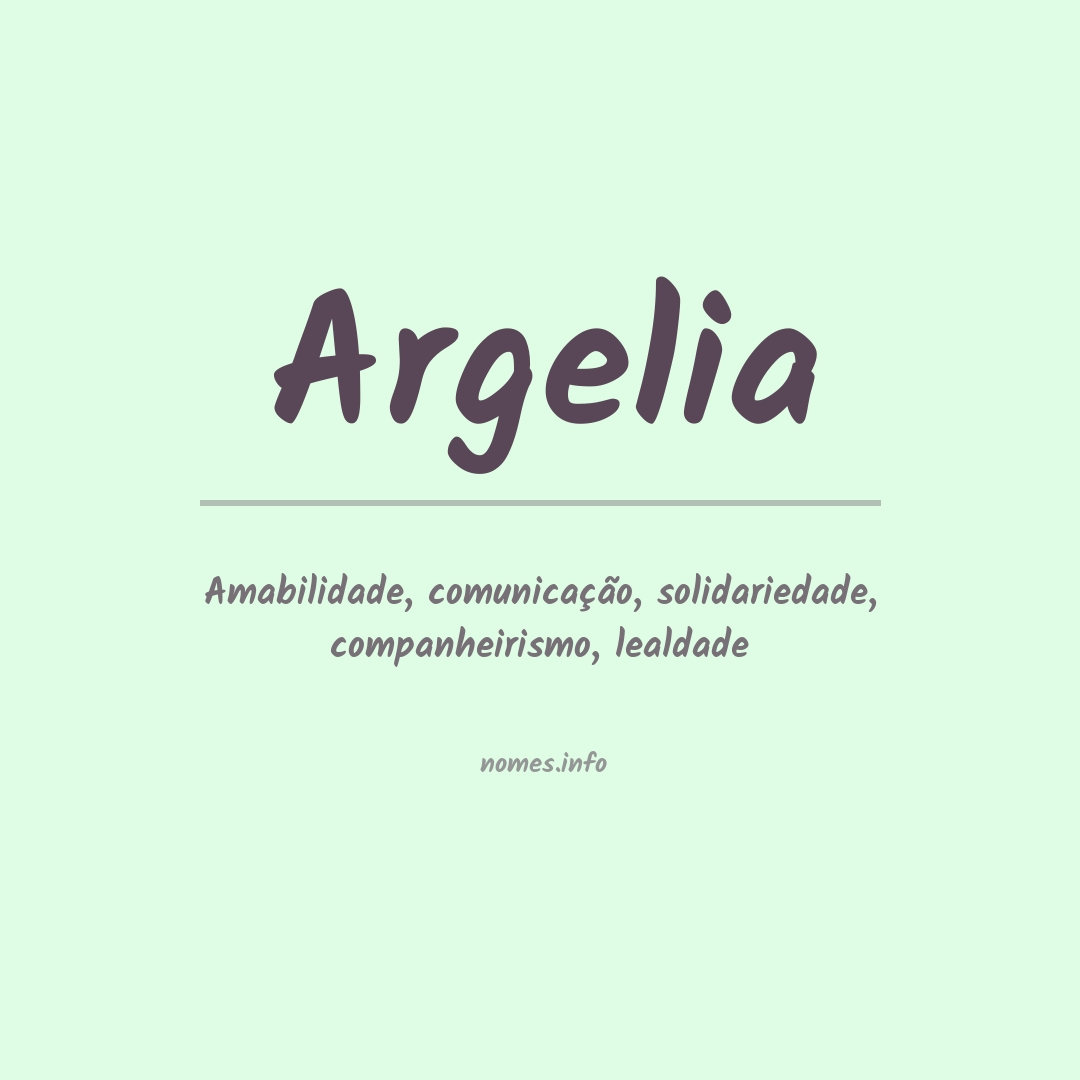 Significado do nome Argelia